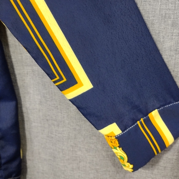 Prettylittlething Shell Chain Print Button Shirt Women's 2 Multicolor Artsy Y2K - Picture 4 of 10